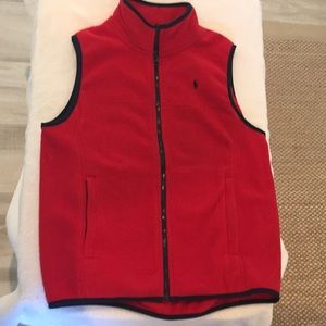 Polo Ralph Lauren boys mock neck fleece vest